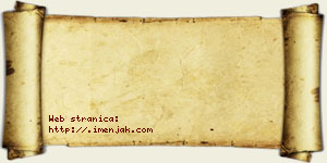 Jovana Radovanović vizit kartica